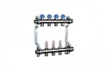 Коллектор для систем водоснабжения и отопления с запорными вентилями в сборе Tece 10 контуров (738590)