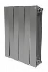 Биметаллический секционный радиатор Royal Thermo PianoForte Satin Silver 500 / 4 секции