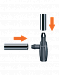 Уголок штуцерный Claber на 1/4" (4-6 мм) -10 шт, BL (13)