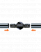 Двойник штуцерный Claber на 1/2" (13-16 мм) - 4шт, BL (15)